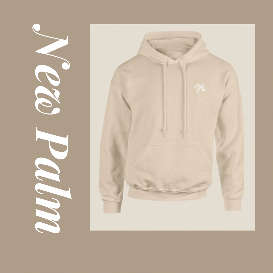 New Palm hoodie cream - NewPalm Collection